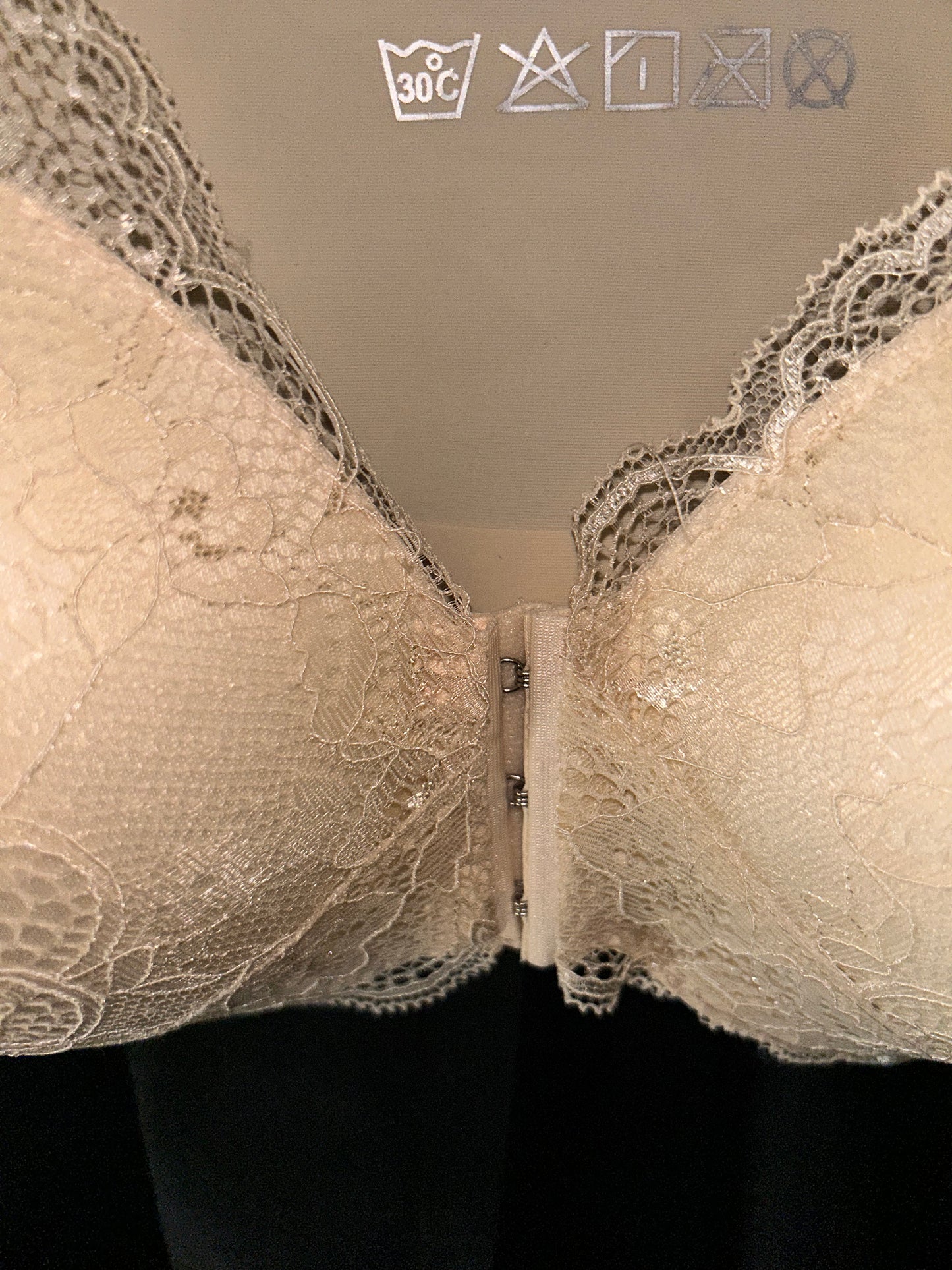 Cream Lace Bra