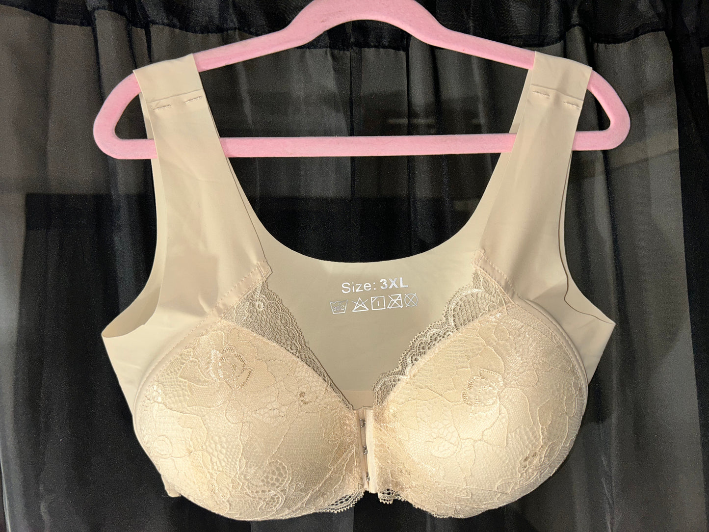 Cream Lace Bra