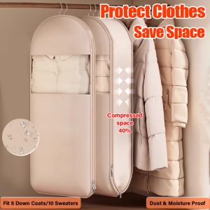 ❤️‍2025 Space Saving Hanging Garment Bag with Self Compression Zipper