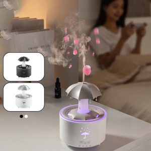 7 Color Rotating Raindrop Aromatherapy HumidifierColorful Light Show Fragrant Mi
