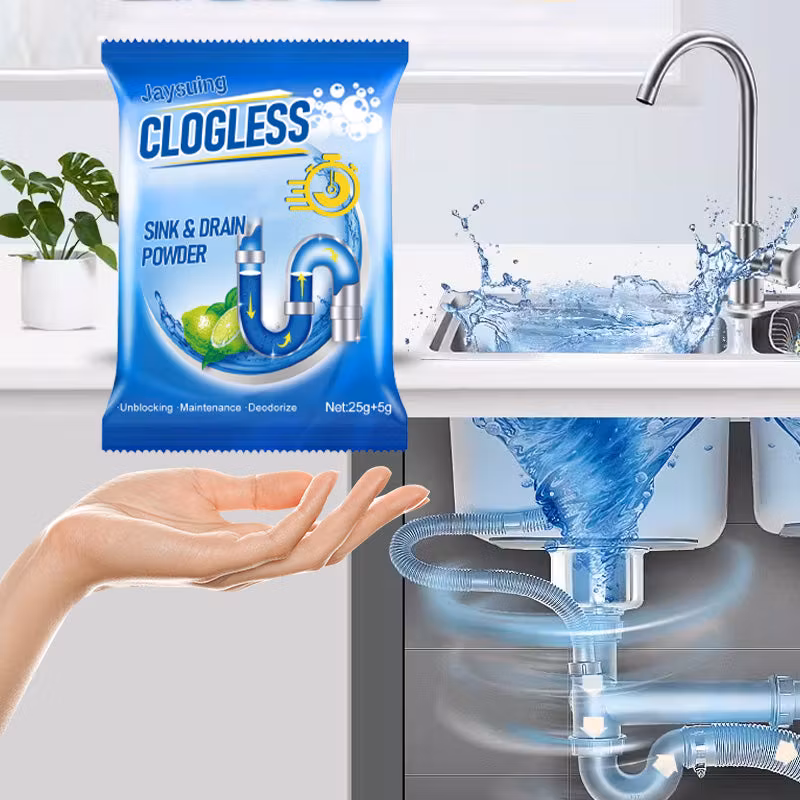 BUY 1 GET 1 FREE! ✨ Kitchen Drain Unclogging Powder - Dissolves Grease & Residue
