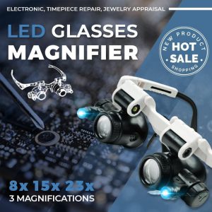 Hot Sale 49% OFF⏳LED Glasses Magnifier23x