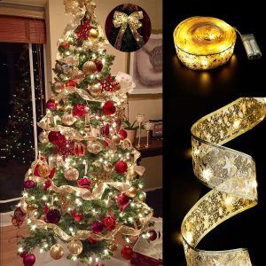 Hot SaleChristmas Ribbon Fairy Lights