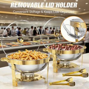 ‍Michelin Chef Recommendation✨️5-liter Stainless Steel Warming Tray with Fuel Ra