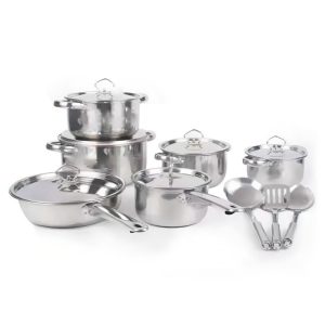 Stainless Steel Cookware & Utensils Set