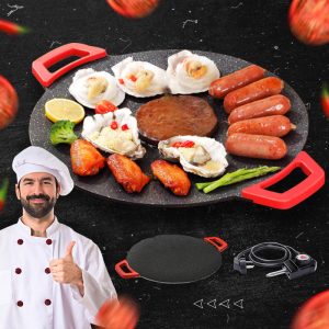 ⏳Time-limited Special⏰Non-Stick Electric Indoor Grill Pan